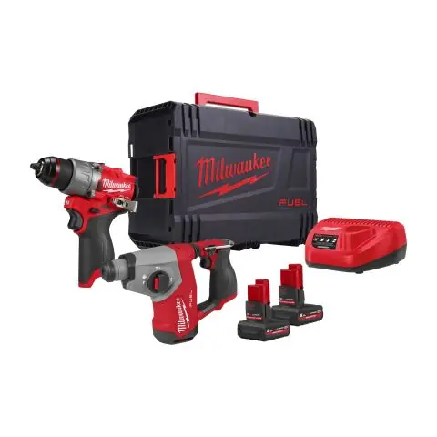 Milwaukee M12 FPP2BG2-502X Verktygspaket Säker betalning